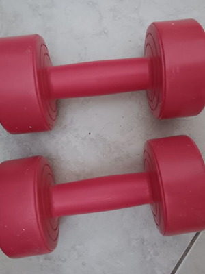 Weights used, 2kg each, set of 2