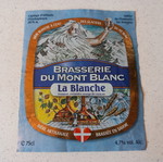 Brasserie Du Mont Blanc La Blanche label used