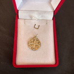 Silver Christian amulet used