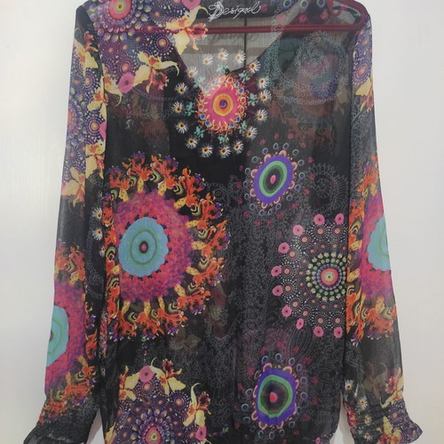Desigual women's blouse used, multicolor, size M