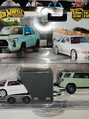 Howheels 2024 Car Culture Premium Team Transport #72, '18 Toyota 4Runner & '89 Toyota Supra καινούργιο