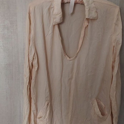 Benetton shirt size M used, 100% viscose, pink antique