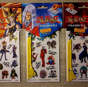YuGiOh 2003 ΧΑΛΚΟΜΑΝΙΕΣ πακετο 3x Yu-Gi-Oh! Pressers: Yugi Muto, Pegasus, Seto Kaiba ΚΑΙΝΟΥΡΓΙΑ