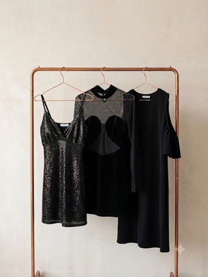 Set of 3 black women's dresses size M like new