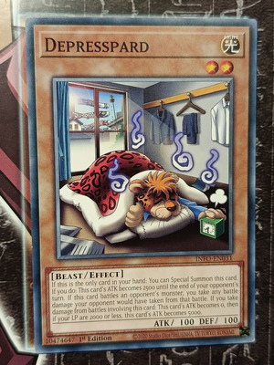 Depresspard Yu-Gi-Oh! card like new
