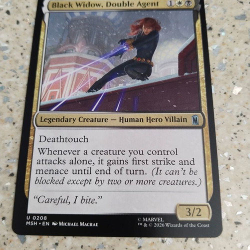 Magic the Gathering Black Widow, Double Agent card
