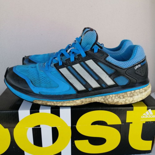Adidas Supernova Glide 6 used running shoes size 44 2/3 blue