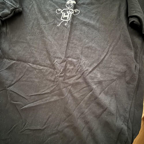 Unisex black T-shirt one size