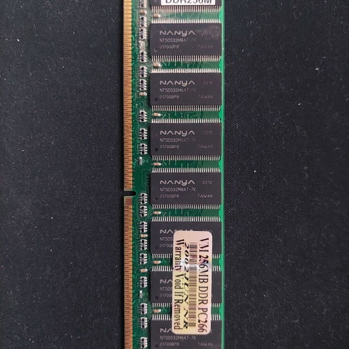 RAM DDR1 memories like new, 4 pieces 256MB for retro computers