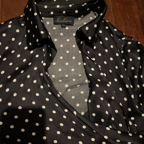 Luisa Spagnoli silk polka dot shirt like new