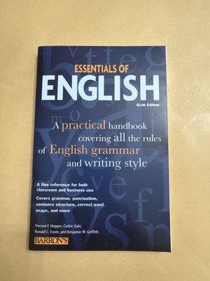 Essentials of English Barron's Educational Series new, softcover