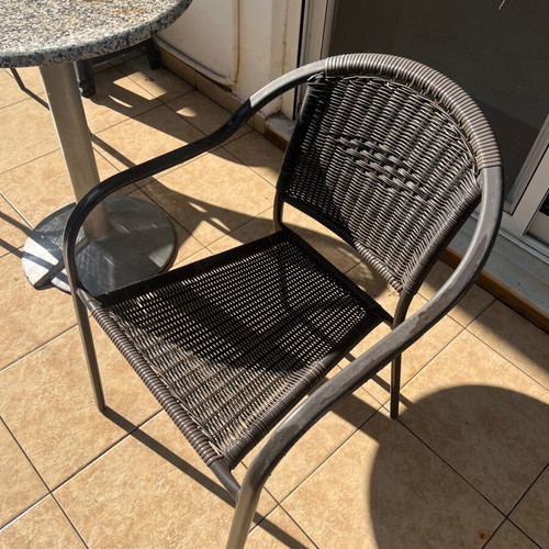 Outdoor table and chairs set used, high quality