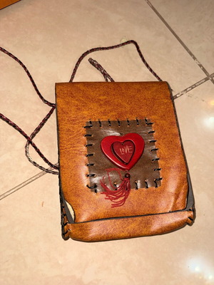 Vintage shoulder bag like new, brown