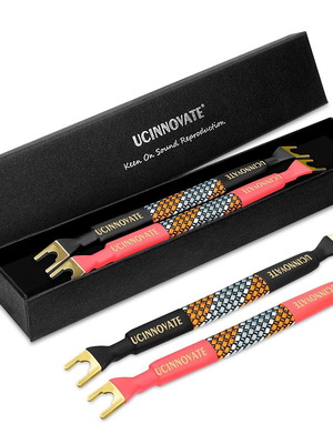 UcinnoVate HiFi jumper cable set 4 pcs 16.8 cm OFC 11 AWG