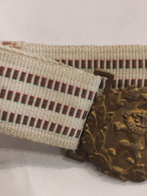 Canvas belt of Bulgarian army used