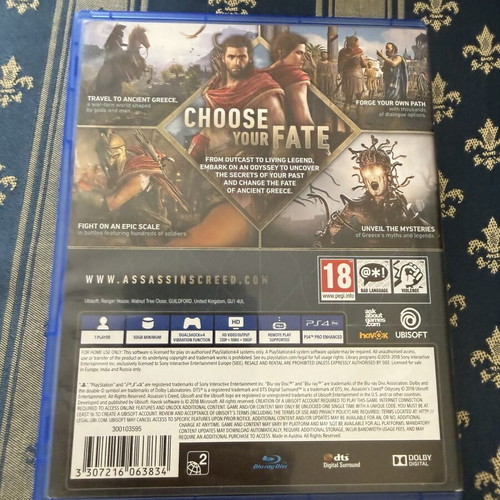Assassins Creed Odyssey PS4 game like new