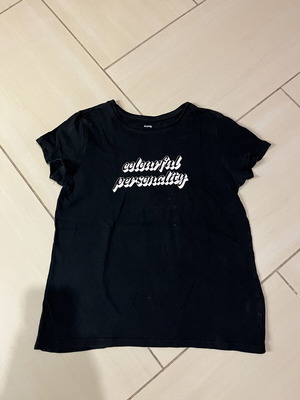 Sinsay children's T-shirt, black and white, size 158 cm