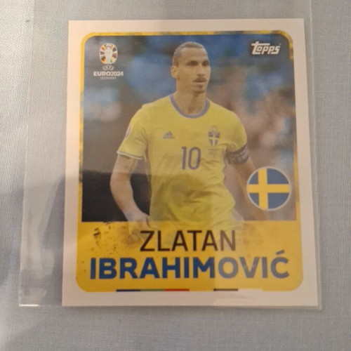 Topps UEFA EURO 2024 Zlatan Ibrahimovic Legend sticker new