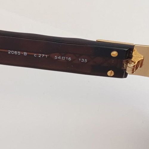 Chanel 2065-B Sunglasses Like New Brown Gold Made in Italy