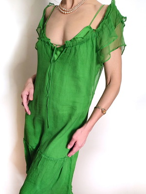 slim fit dress slacks Zara One Shoulder Midi Dress - Olive Palm