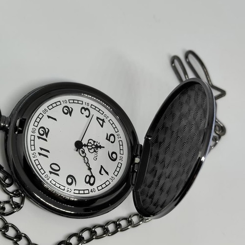 Vintage Pocket Watch WWII Air Force Spitfire quartz, like new