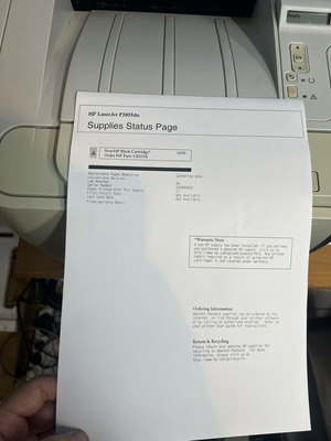 HP LaserJet P2055dn printer like new with full toner