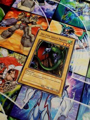 One-Eyed Shield Dragon MRL 1st Edition Yu-Gi-Oh! card, poor condition (PO)
