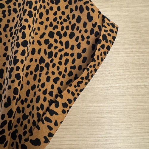 Shein animal print dress with belt size M camel and black like new