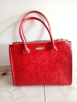 Doca handbag large size red like new