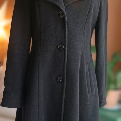 Best Connection wool coat black, size M, like new