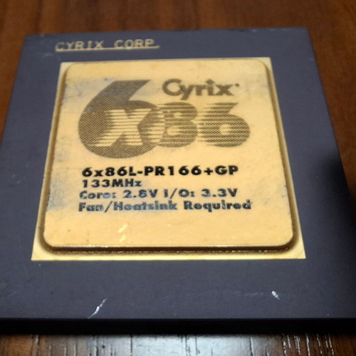 Επεξεργαστής vintage Cyrix 6x86L-PR166+GP μεταχειρισμένος