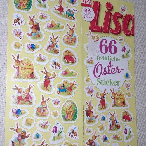 Easter stickers new, pack of 8 sheets