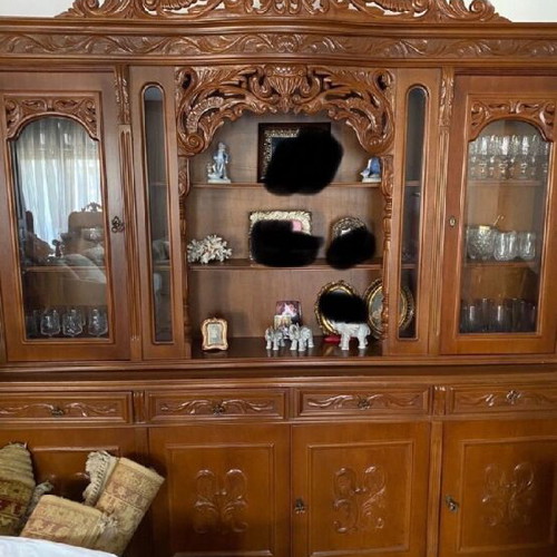 Hand-Carved Sideboard Like New