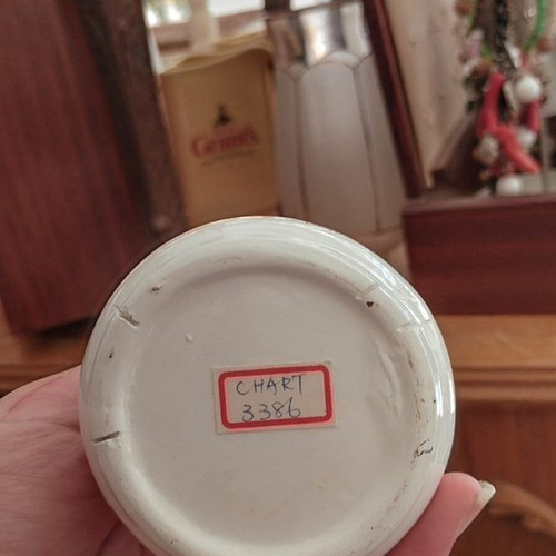 Vintage ceramic vase hand-painted like new