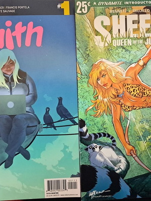 Faith (Valiant) #1 and Sheena Queen of the Jungle #0 like new bundle