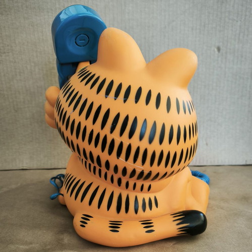 Garfield phone used, vintage, multicolor, wired