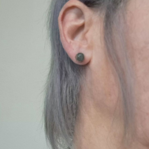 Silver earrings with labradorite like new, Tides of Earth Collection