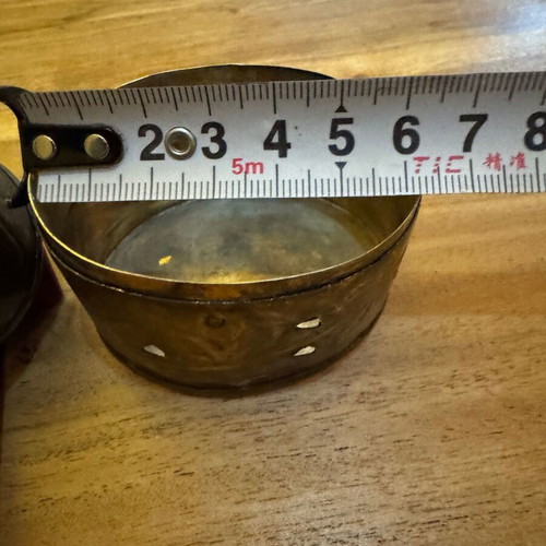 Metal container aromatic vintage lantern used