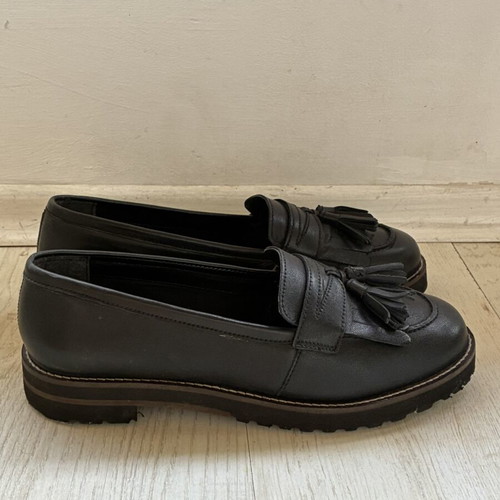 ASOS fringed loafers size 40-41, black