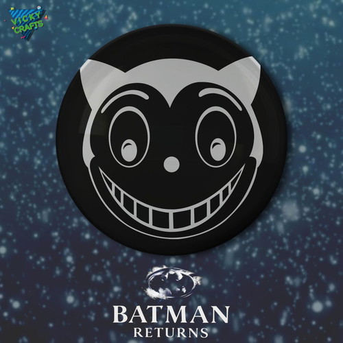 Batman Returns Catwoman Pins set of 4, 2.5cm, new