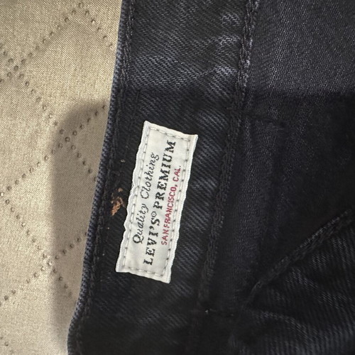 Jeans Levi's used, pack of 5, black and dark blue