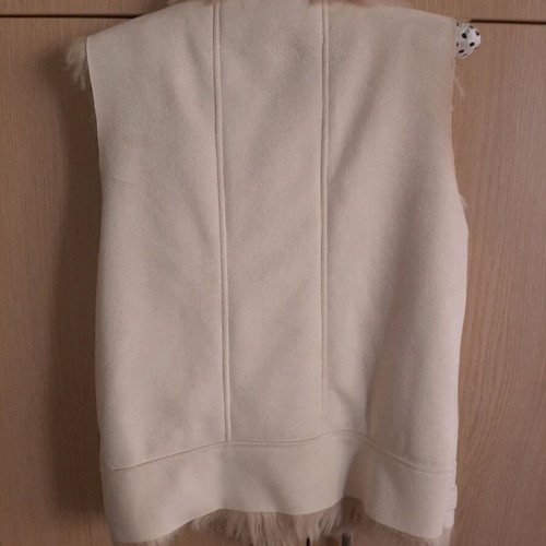 BSB women's vest used with fur, size Small, beige