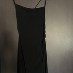Φόρεμα Pull and Bear σαν καινούργιο, μαύρο, με ανοιχτή πλάτη και σκίσιμο στο πόδι