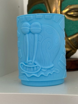 Burger King Cup SpongeBob Tiki Cup Kalamari like new