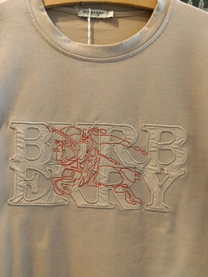 Burberry памучна унисекс тениска нова, бежова, размер L