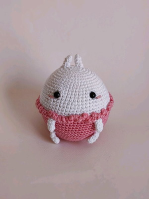 Πλεκτό amigurumi κουκλάκι Molang καινούργιο, χειροποίητο