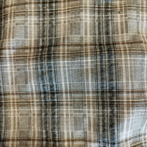 Lynne women's dress plaid S like new, gray and brown