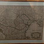  Πίνακας γκραβούρα με χάρτη της Ευρώπης του 1703!!