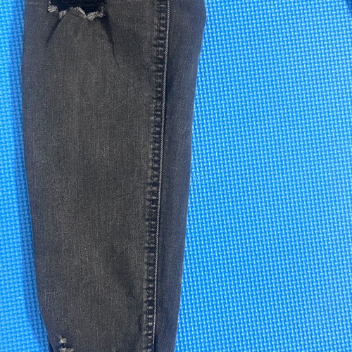 Pull & Bear Washed Black Ripped Skinny Jeans Size S 36 Like New