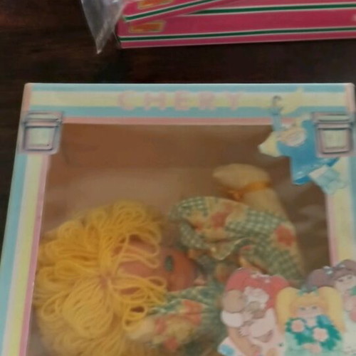 Vintage Plaggona Cherry doll like new in box